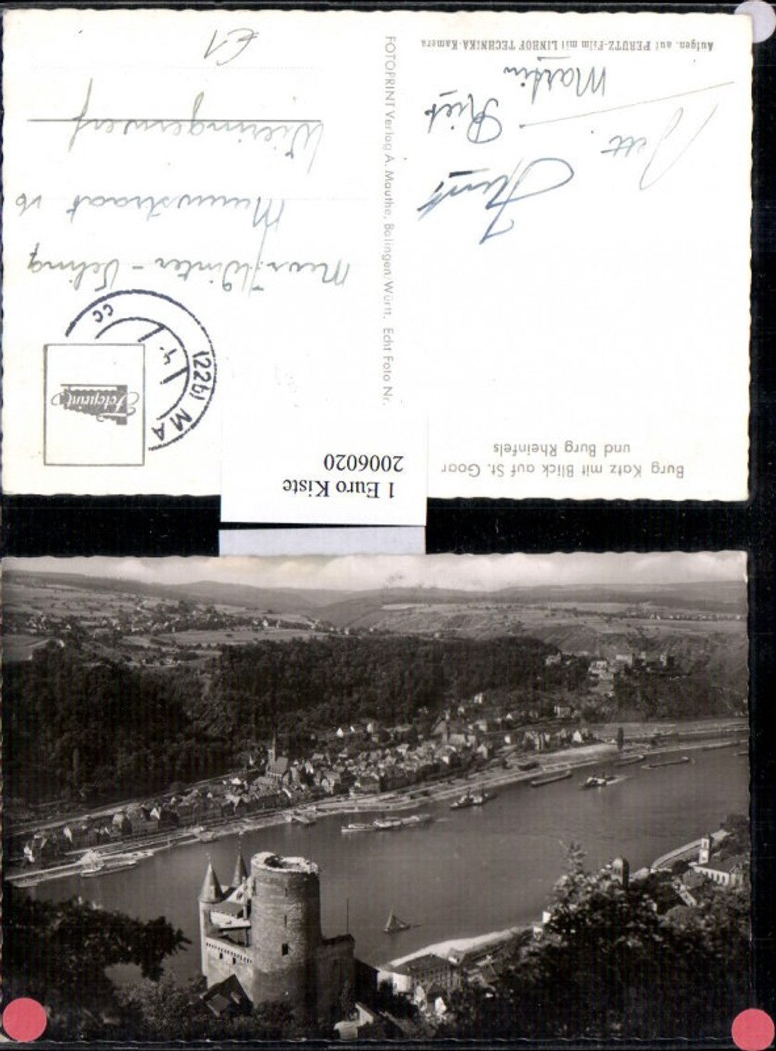 2006020,Burg Katz m. Blick auf St. Goar u. Burg Rheinfels Totale