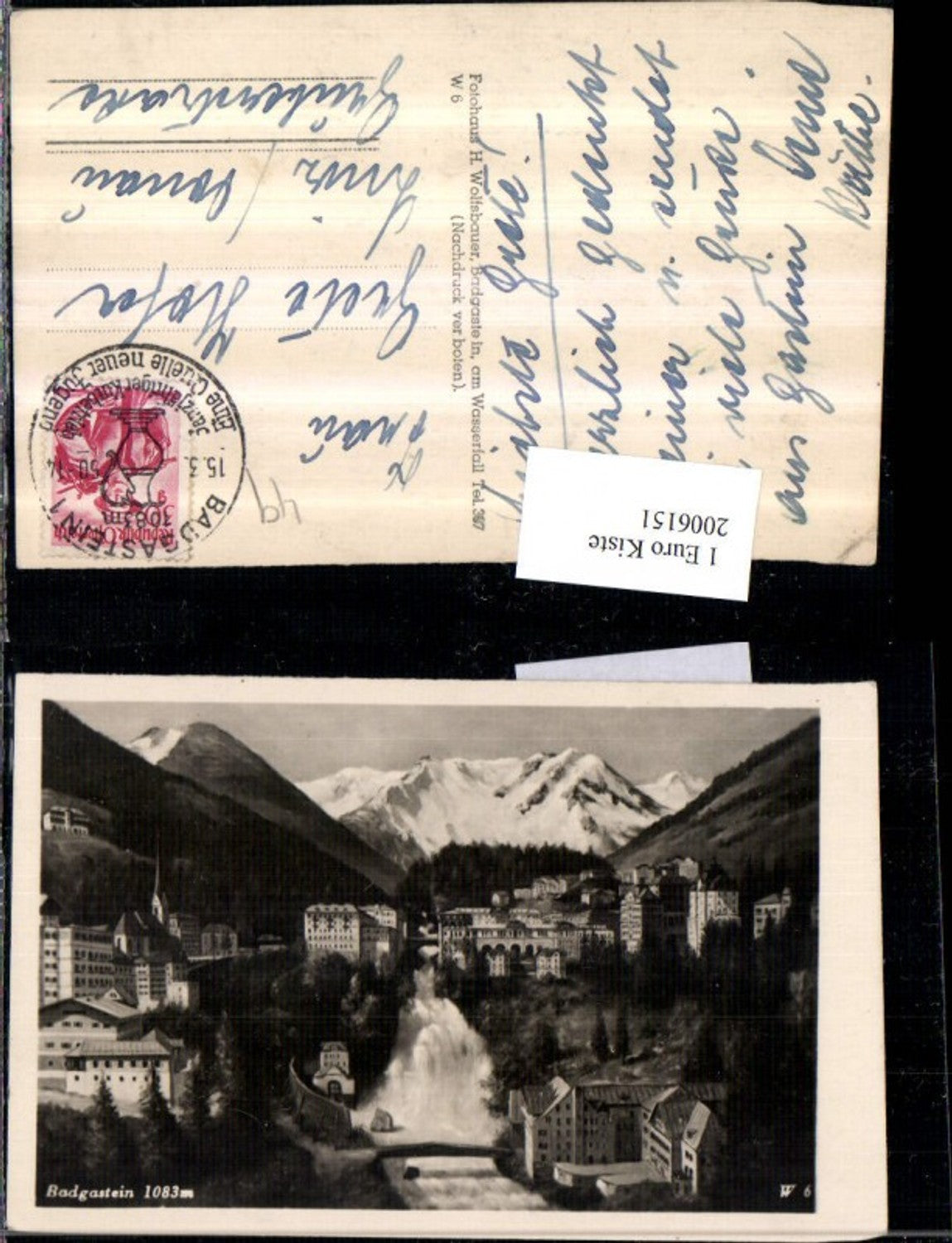 2006151,Badgastein Bad Gastein Teilansicht Wasserfall