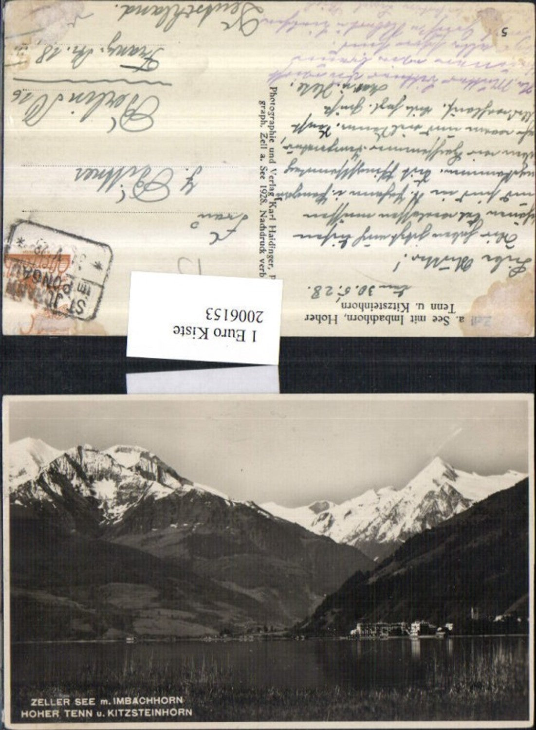 2006153,Zell a. See m. Imbachhorn Hoher Tenn u. Kitzsteinhorn Partie