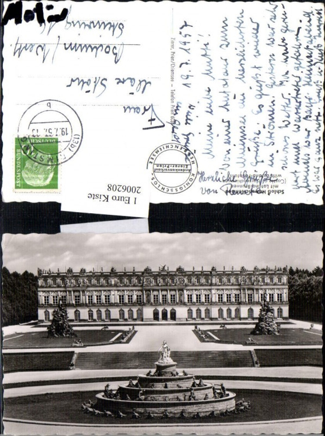 2006208,Schloss Herrenchiemsee m. Latona-Brunnen