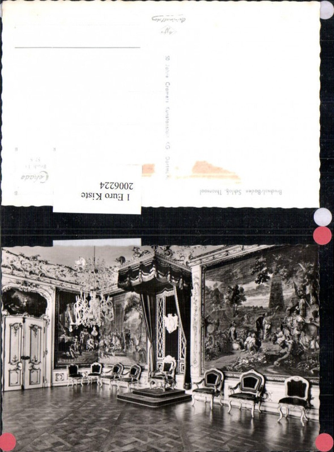 2006224,Bruchsal in Baden-Württemberg Schloss Thronsaal