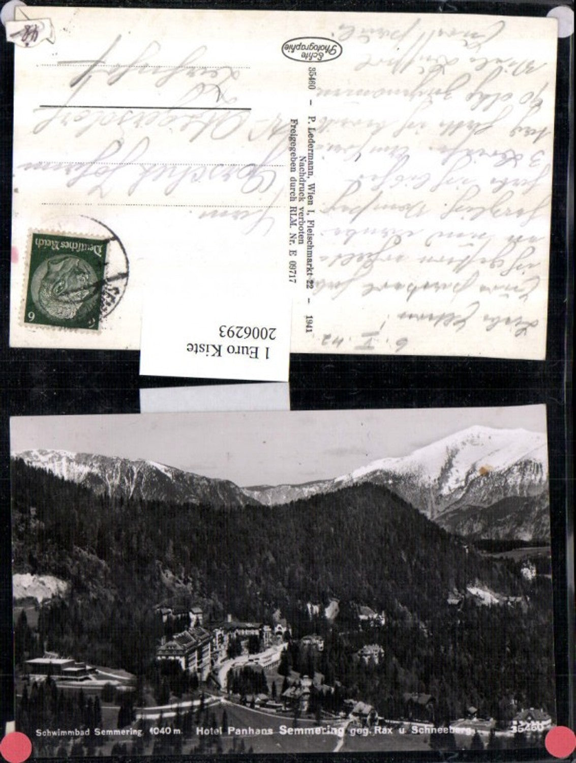 2006293,Semmering Schwimmbad Hotel Panhans geg. Rax u. Schneeberg