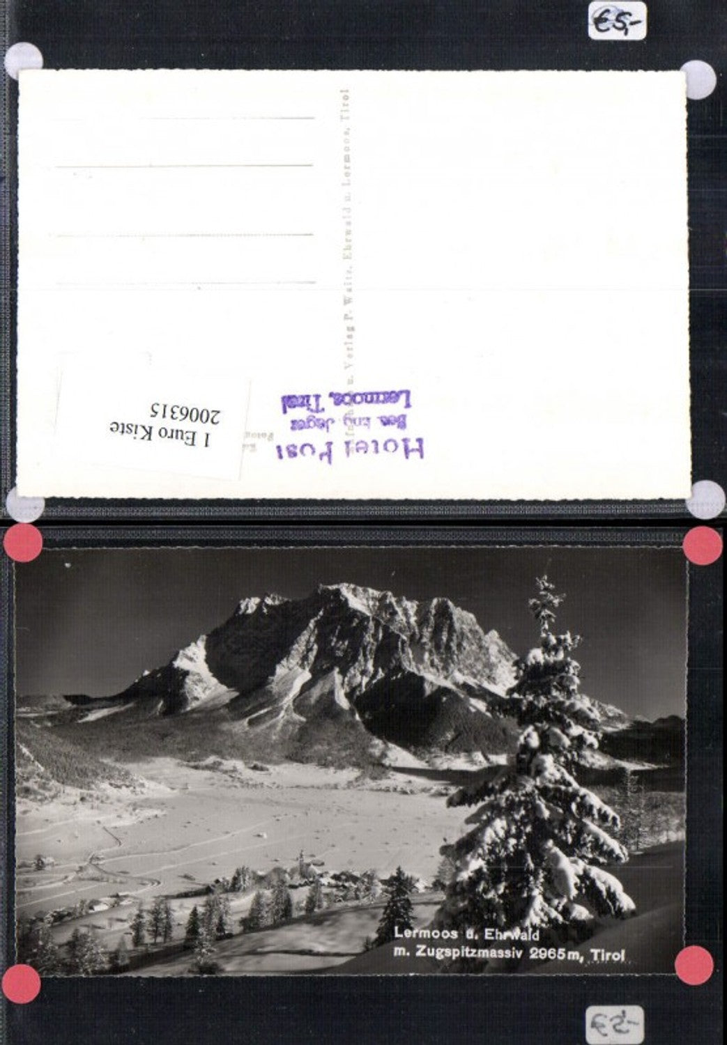 2006315,Lermoos u. Ehrwald Totale m. Zugspitzmassiv Winterbild