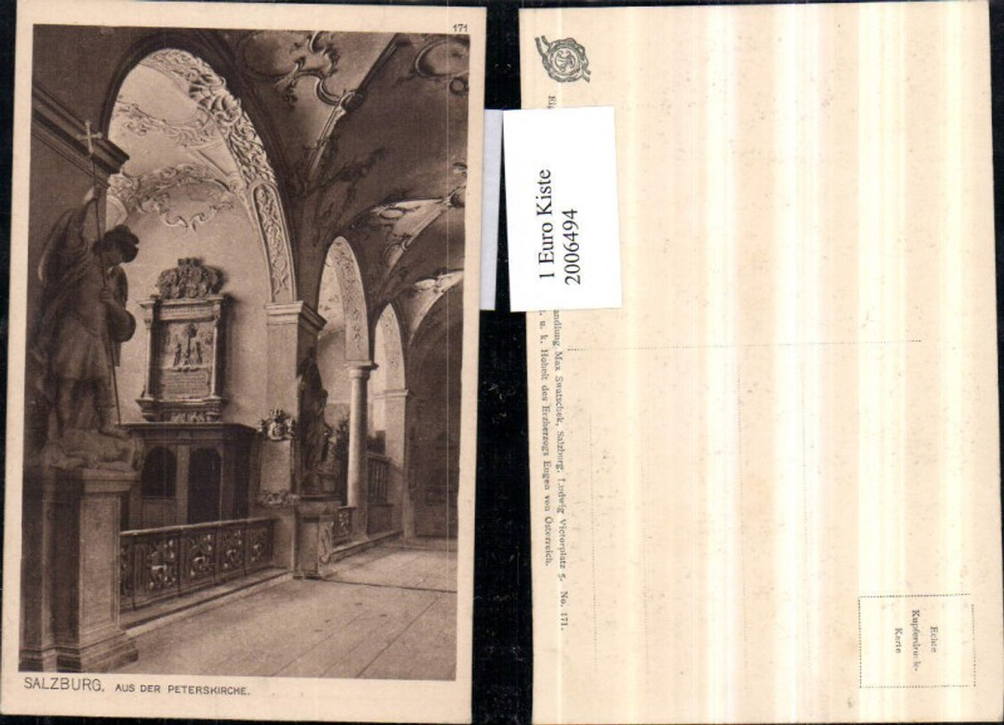 2006494,Salzburg Aus d. Peterskirche Arkaden