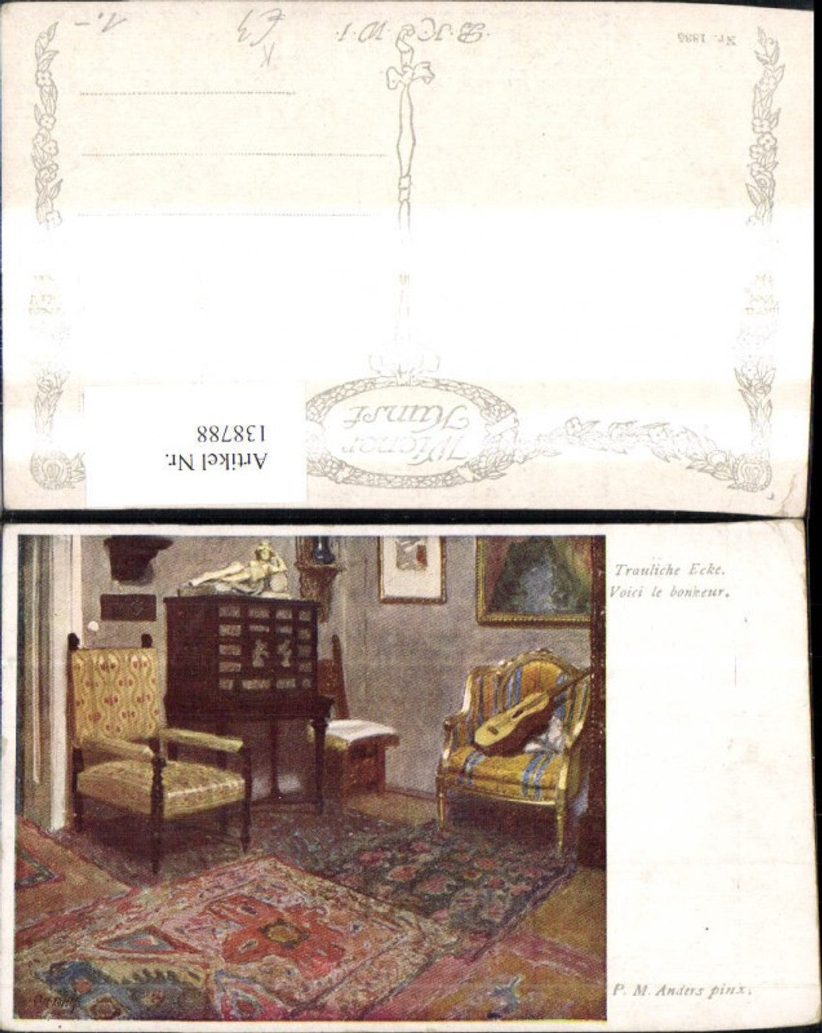138788,Künstler Ak P. M. Anders Trauliche Ecke