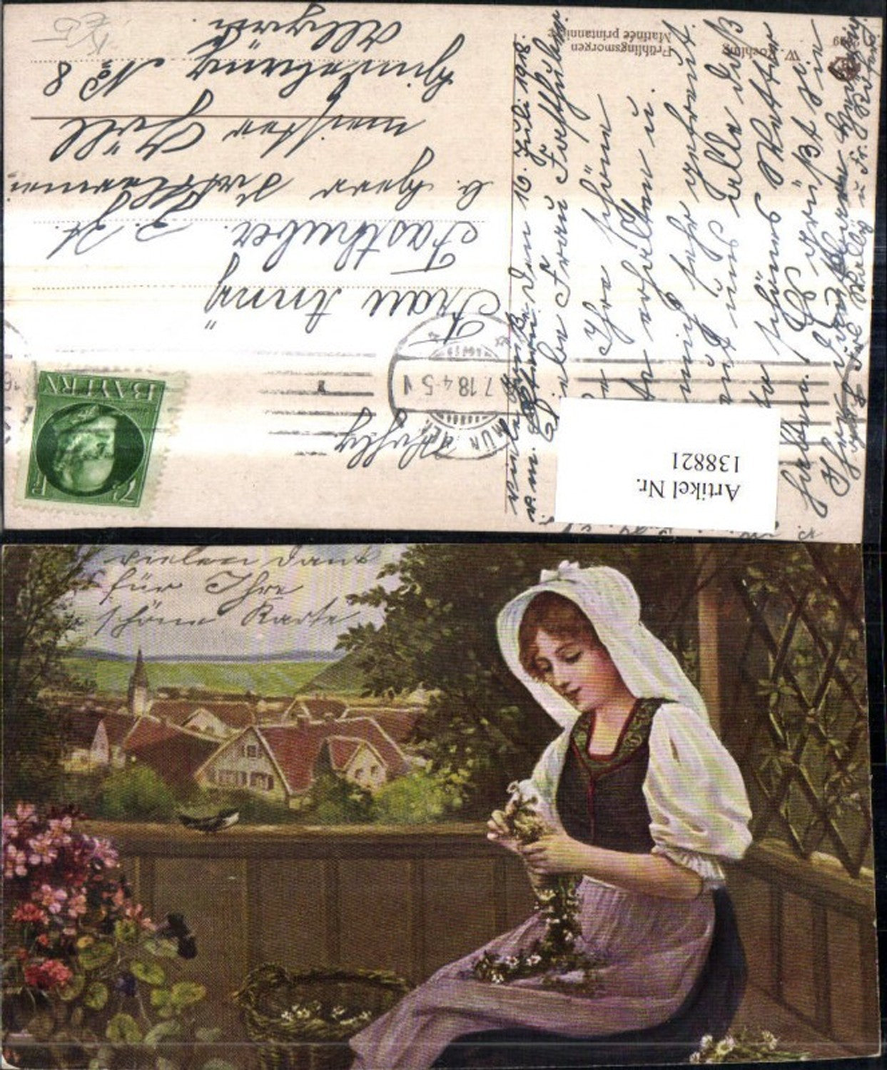 138821,Künstler Ak W. Roehling Frühlingsmorgen