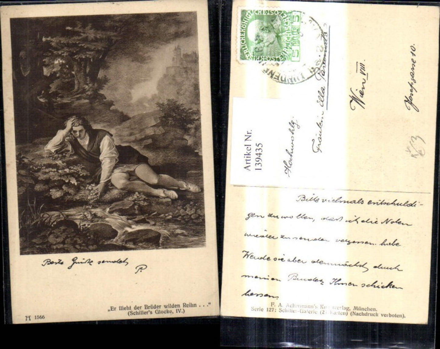 139435,Künstler Ak Schiller pub F. A. Ackermann 127