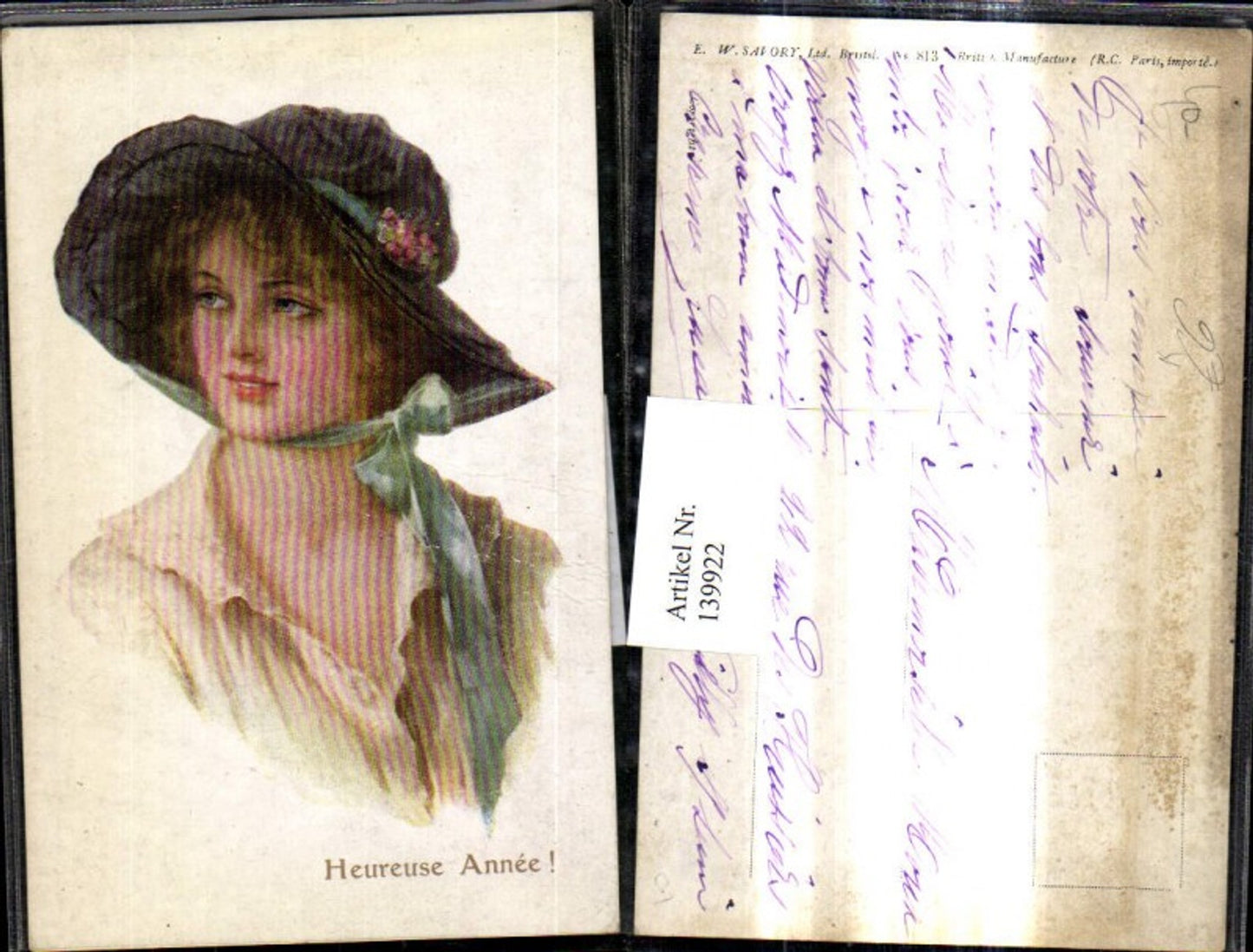139922,Jugendstil Frau Hut Mode Fashion Hat