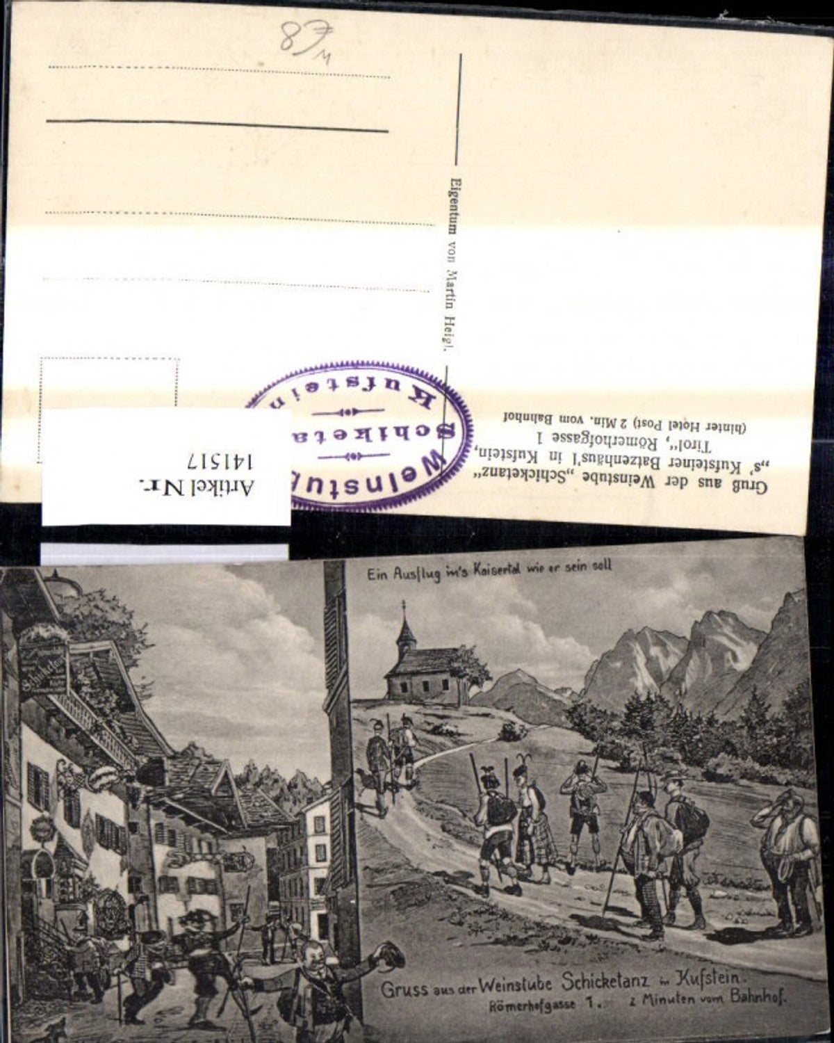 141517,Ausflug Kaisertal Weinstube Schicketanz Kufstein u. wie es wirklich war Scherz Humor
