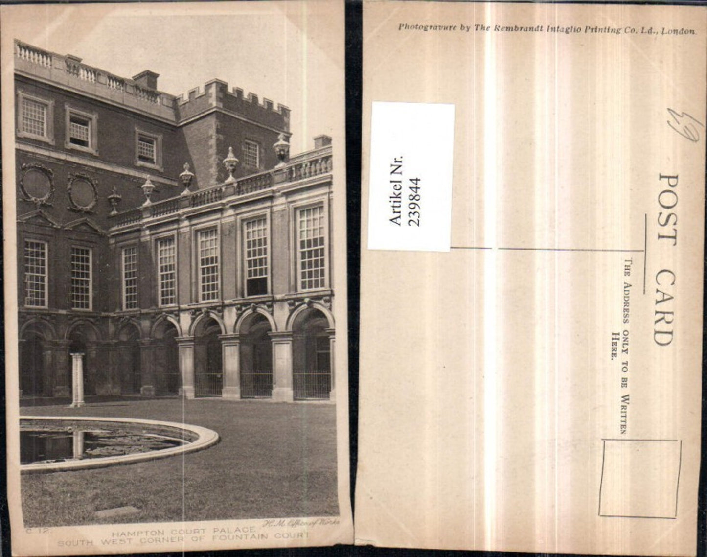 Alte Ansichtskarte – Old Postcard