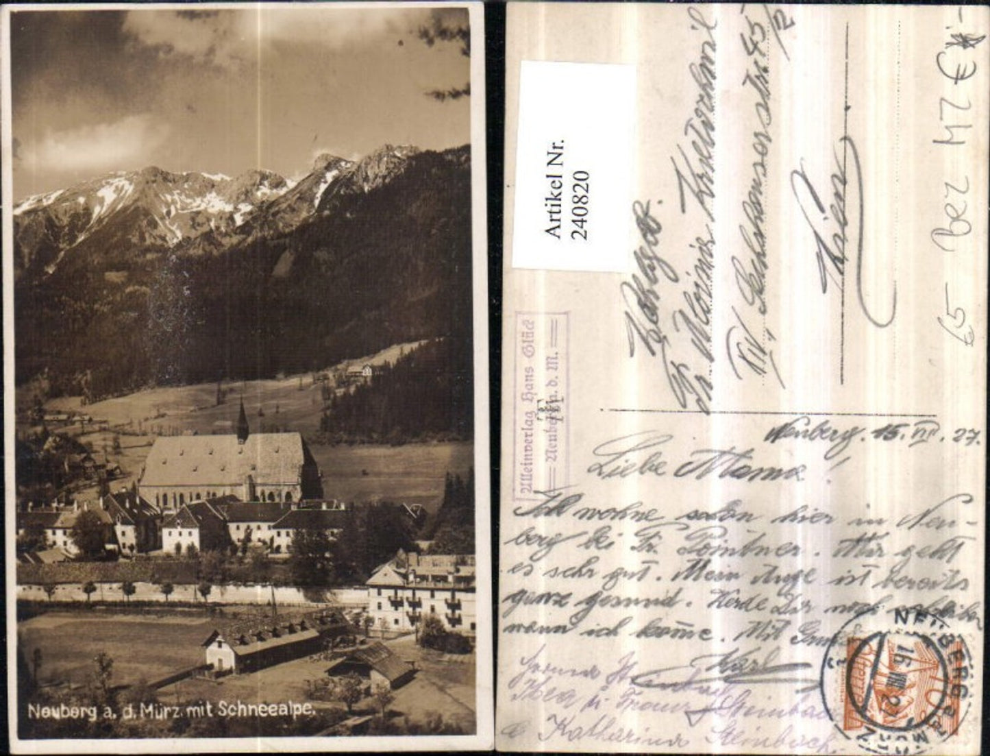 Alte Ansichtskarte – Old Postcard