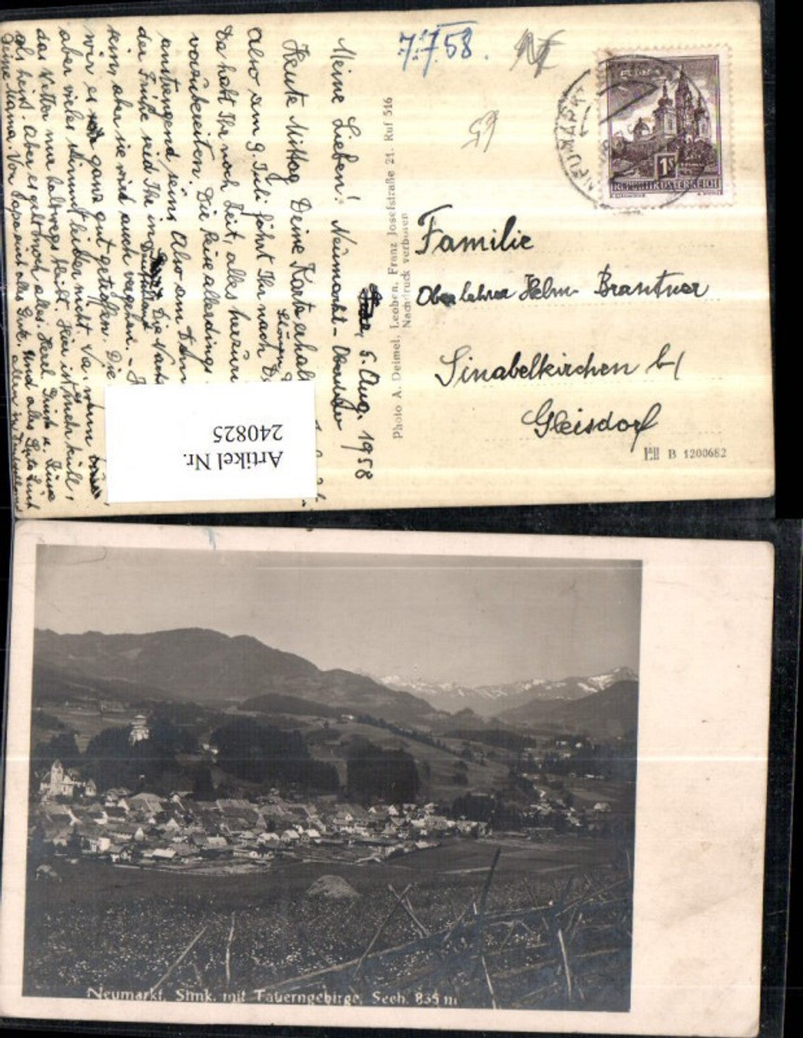 Alte Ansichtskarte – Old Postcard