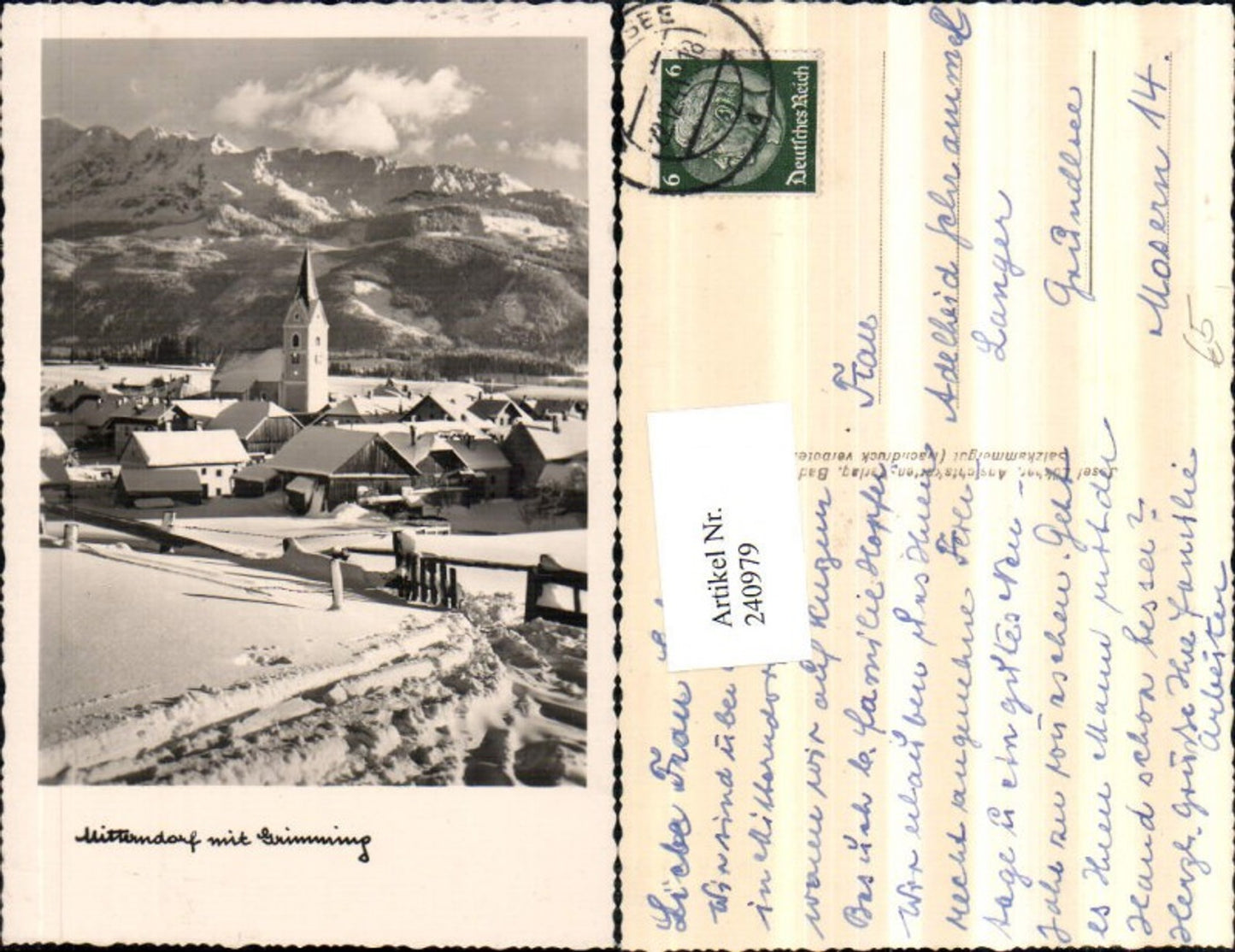 Alte Ansichtskarte – Old Postcard