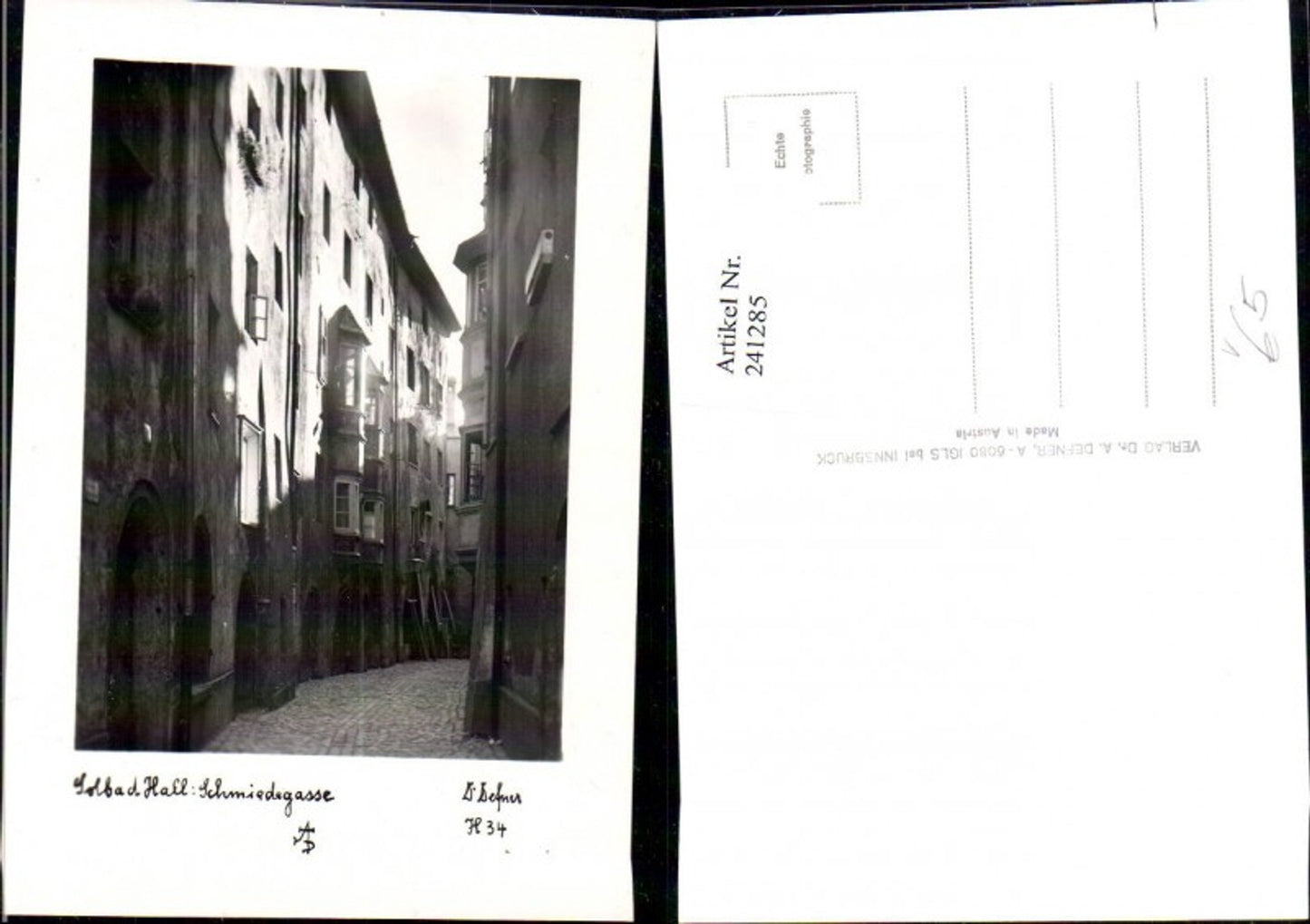 241285,Dr. Defner H 34 Bad Hall Schmiedegasse motif