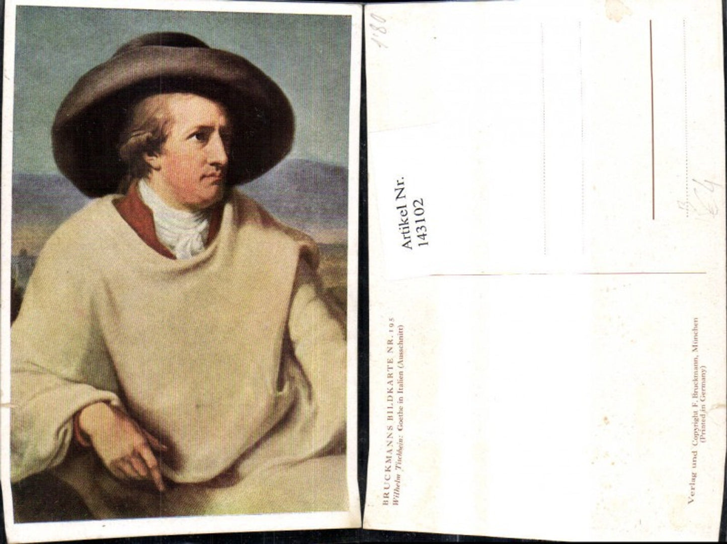 143102,Künstler Ak Wilhelm Tischbein Goethe in Italien Kunst Wissenschaft
