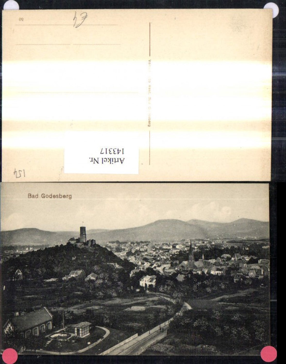 143317,Bad Godesberg Ansicht m. Godesburg