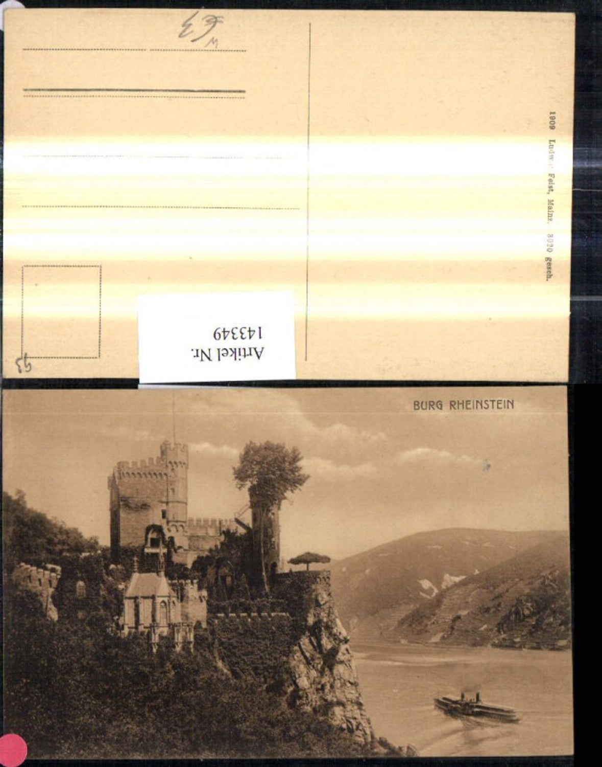 143349,Burg Rheinstein Trechtingshausen Schiff Dampfer