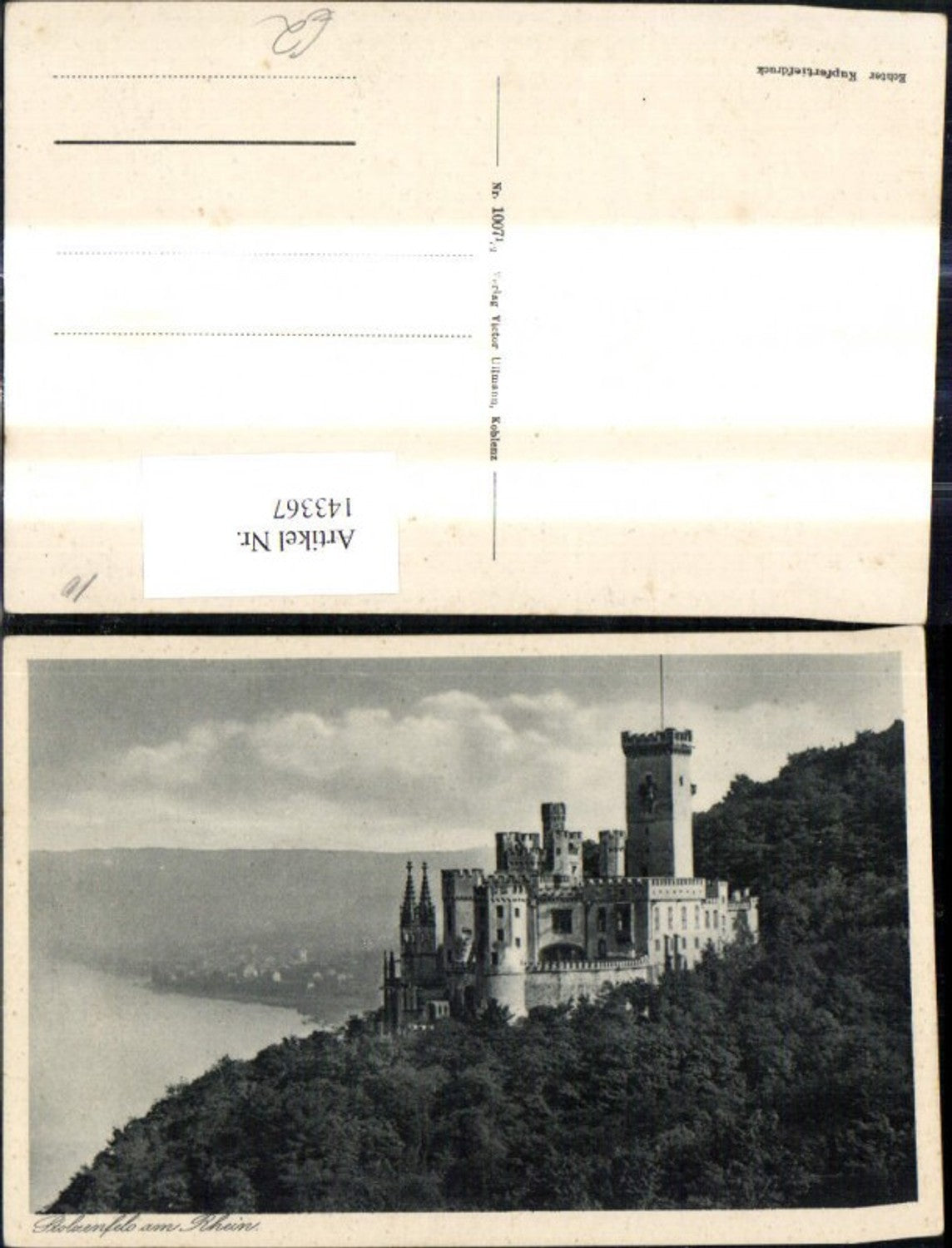 143367,Stolzenfels a. Rhein Burg Schloss