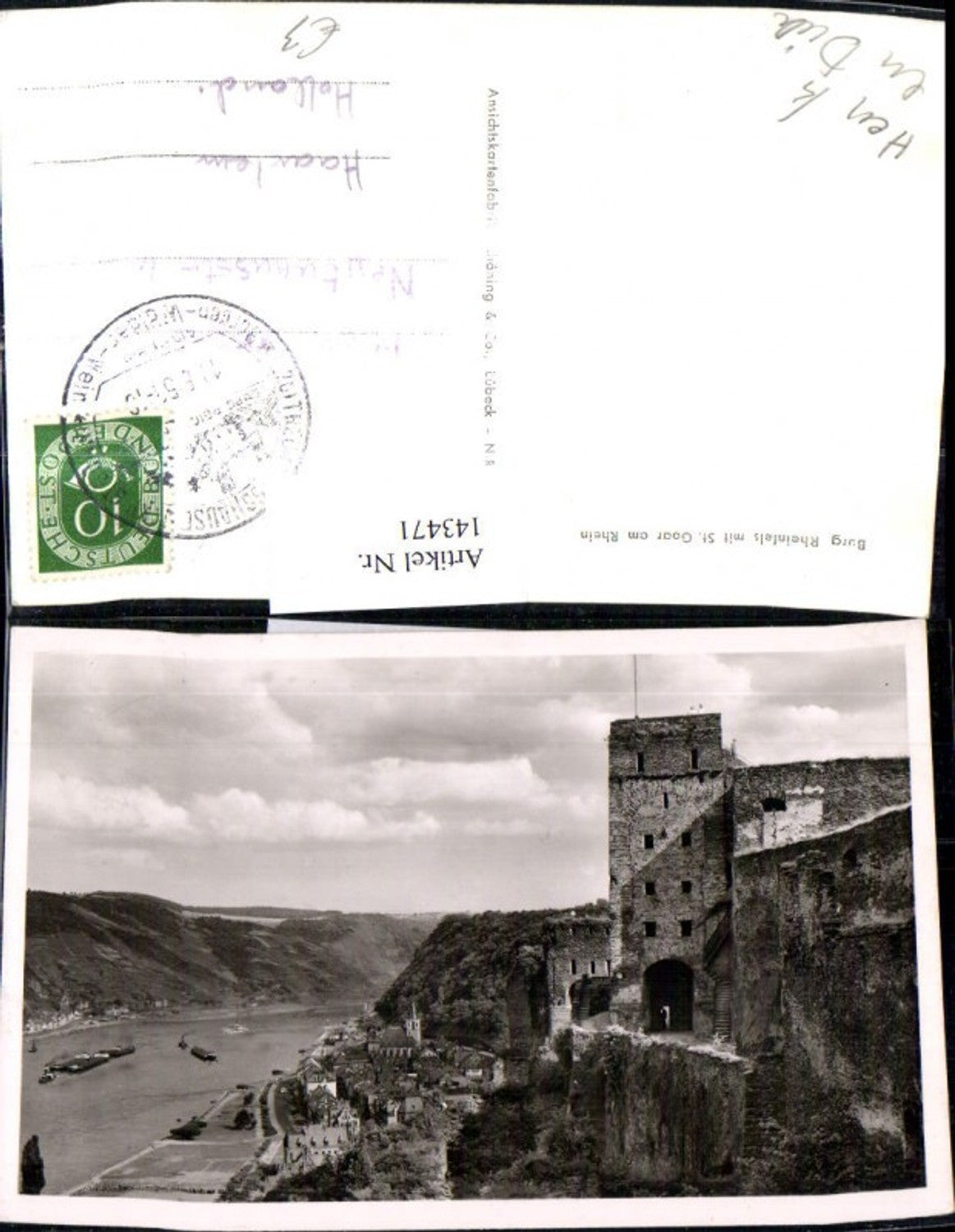 143471,Burg Rheinfels m. St Goar a. Rhein