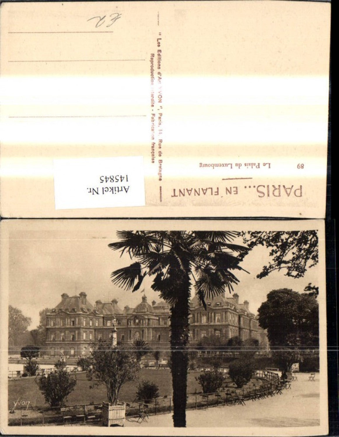 145845,Paris Le Palais du Luxembourg
