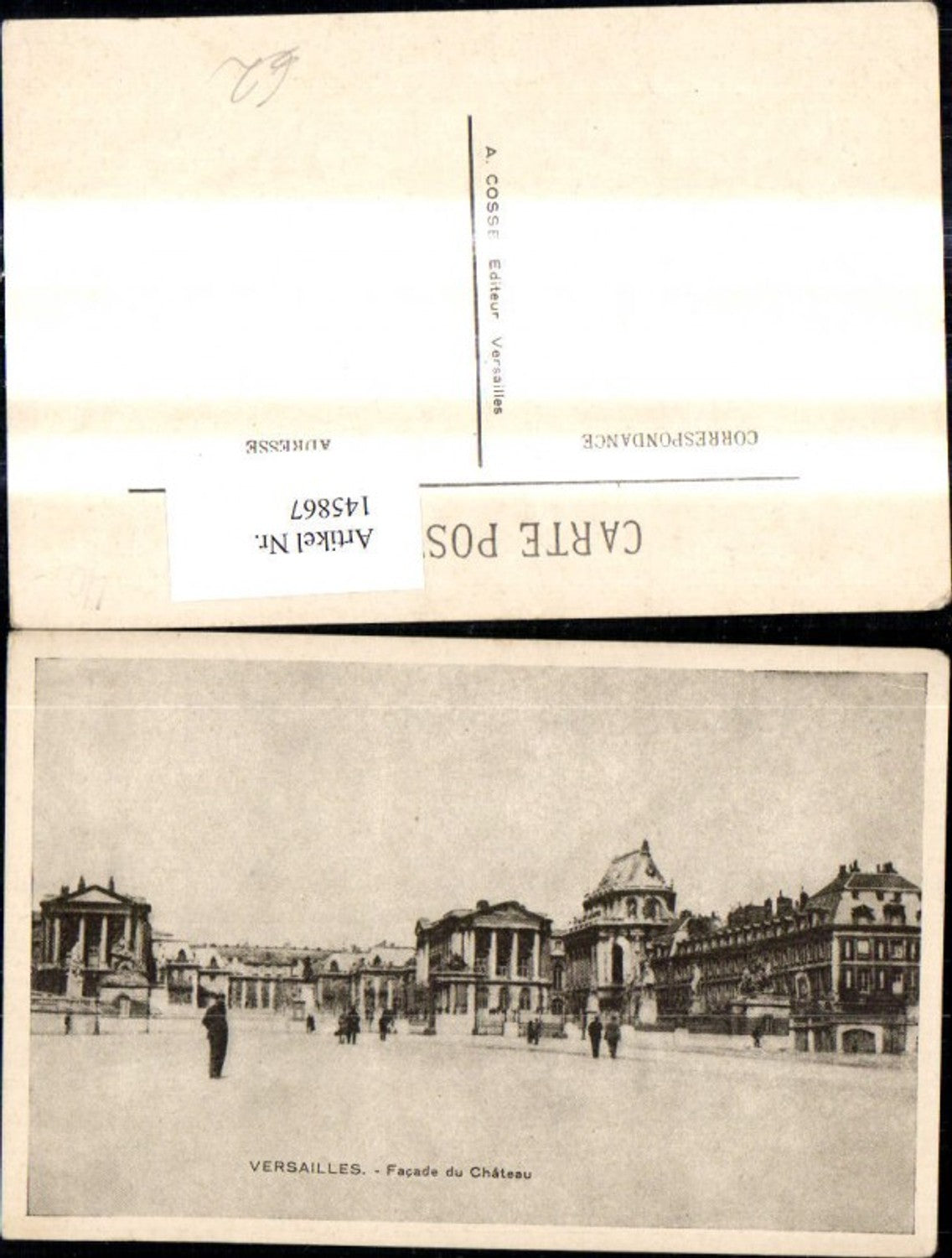 145867,Versailles Facade du Chateau Schloss