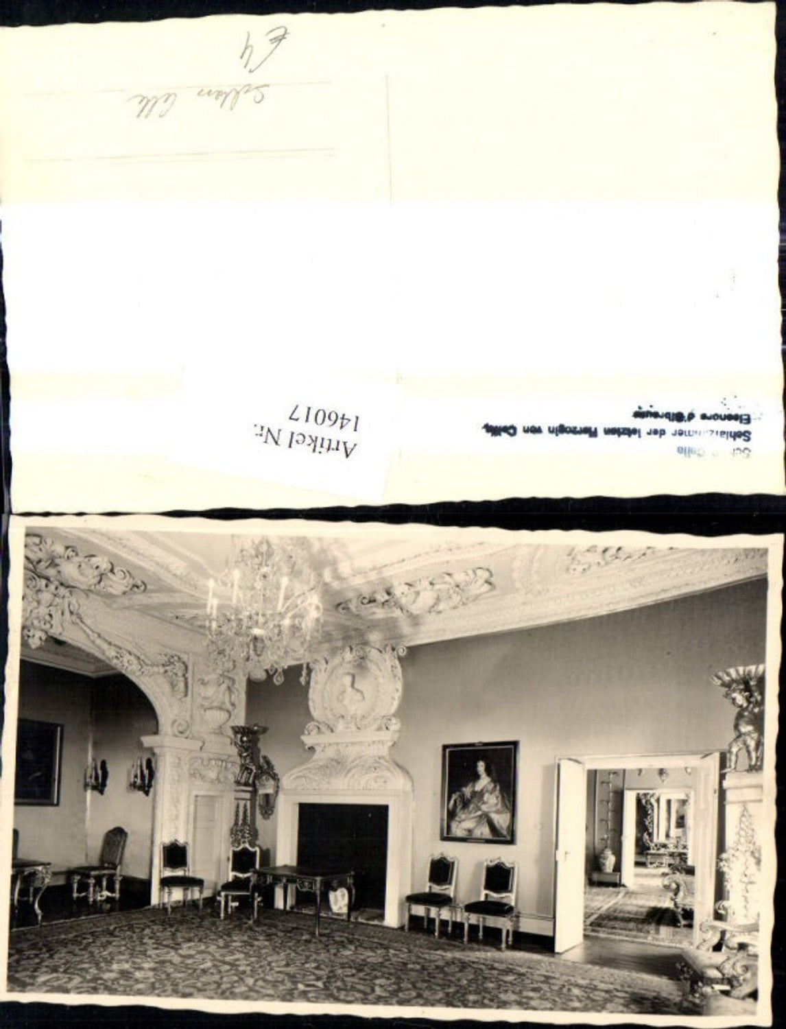 146017,Foto Ak Schloss Celle Schlafzimmer d. letzten Herzogin