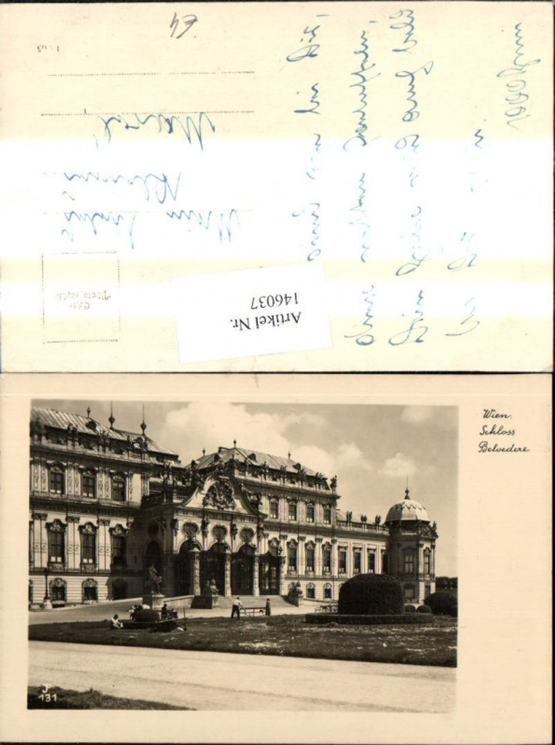 146037,Foto Ak Wien Schloss Belvedere