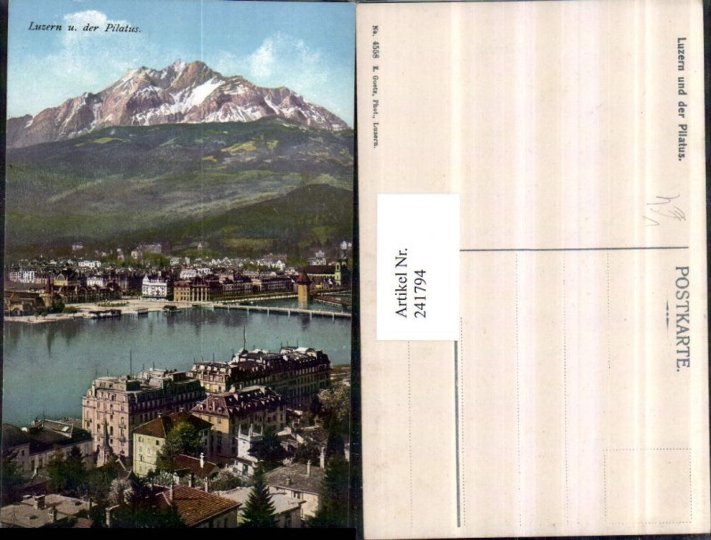 Alte Ansichtskarte – Old Postcard