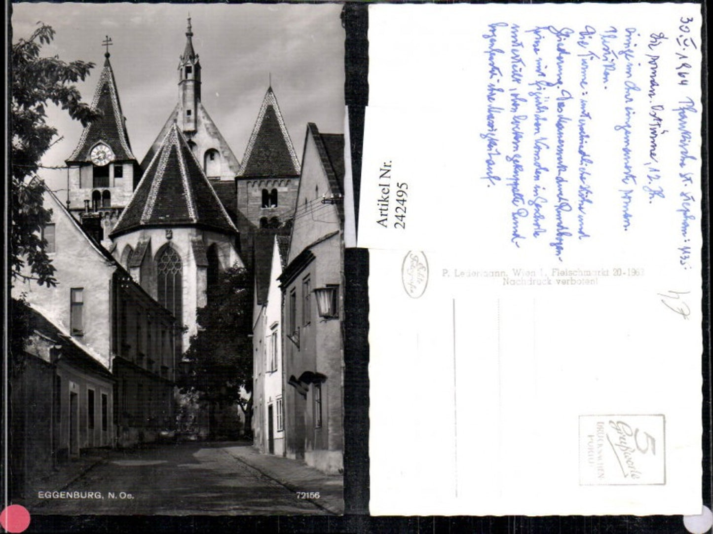 242495,Eggenburg Pfarrkirche St. Stephan Straßenansicht