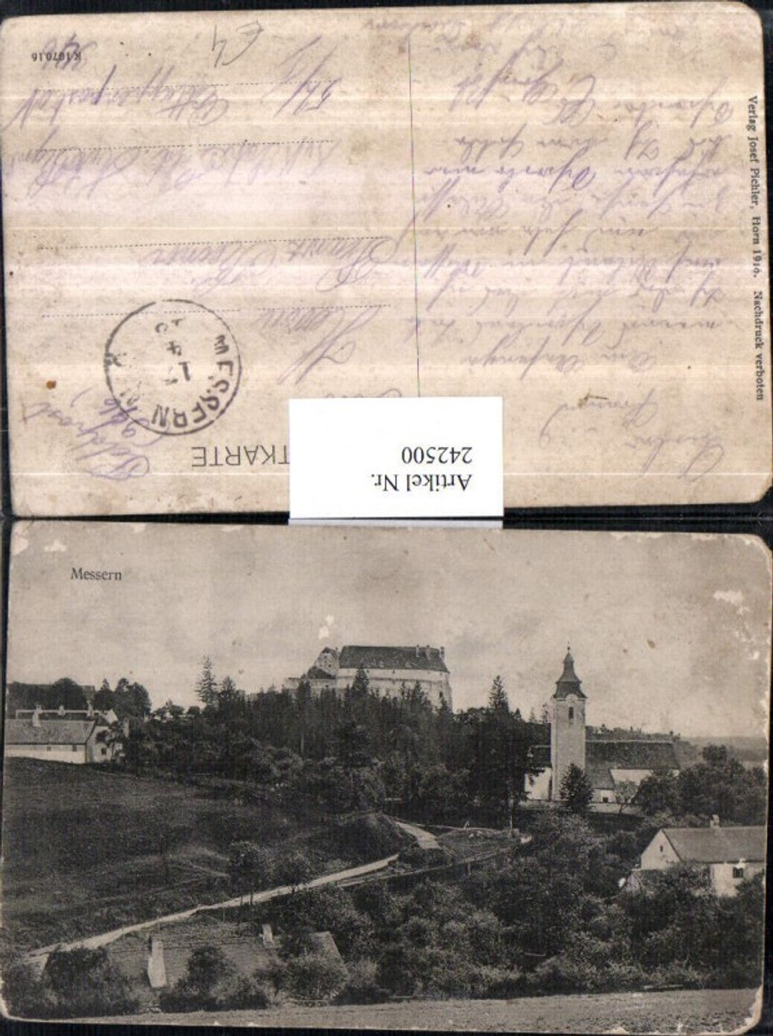 242500,Messern Teilansicht Kirche Schoss Wildberg