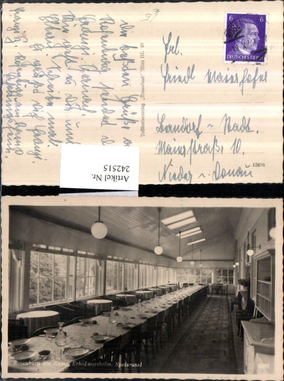 242515,Rosenburg am Kamp Erholungsheim Speisesaal Innenansicht