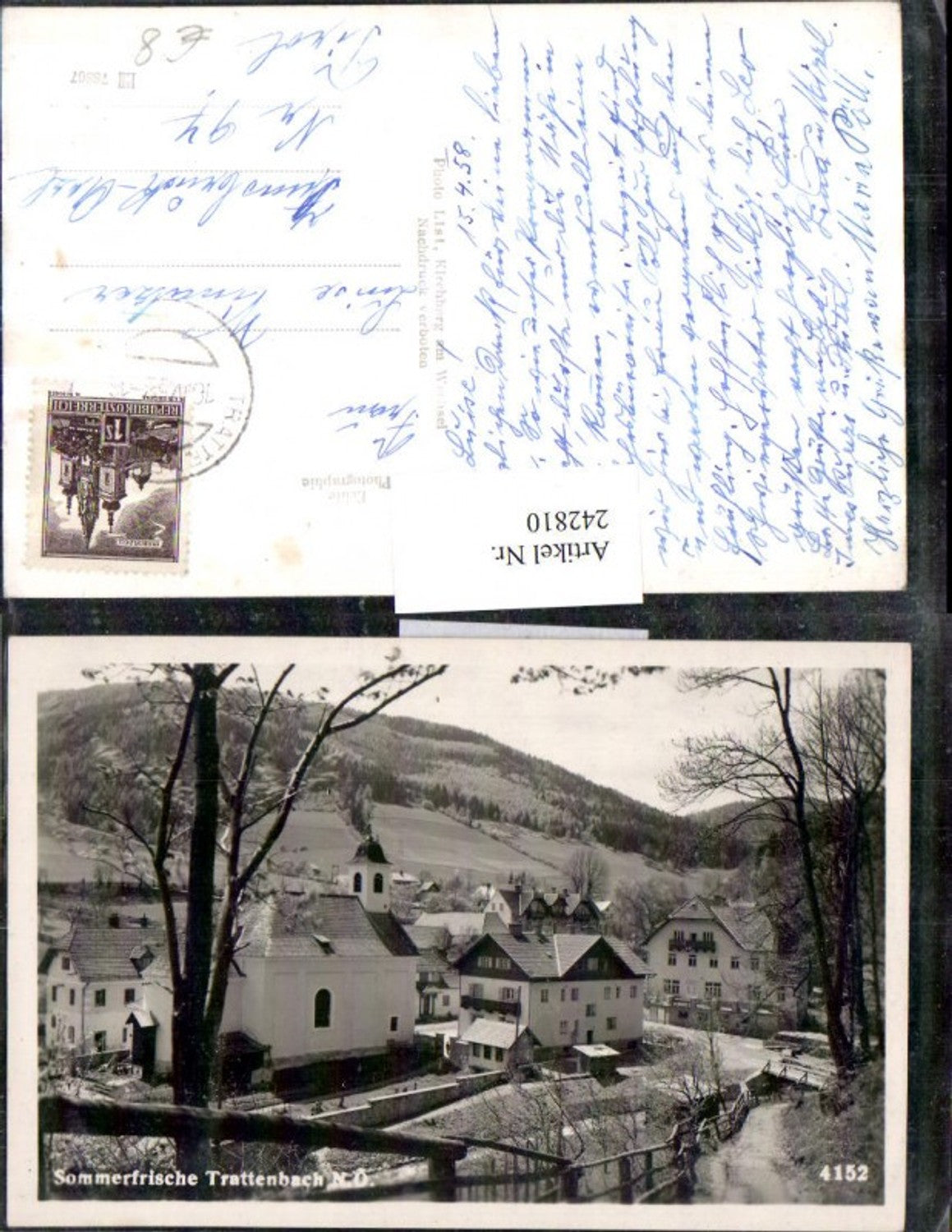 242810,Trattenbach Teilansicht Kirche