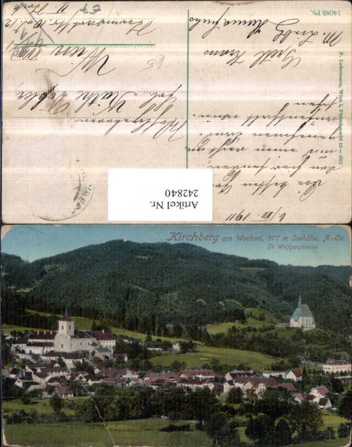 242840,Kirchberg am Wechsel Totale m. St. Wolfgangskirche