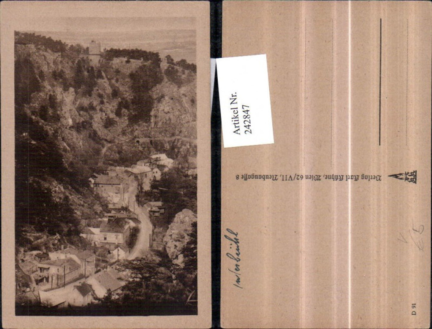 242847,Hinterbrühl b. Mödling Totale pub Karl Kühne