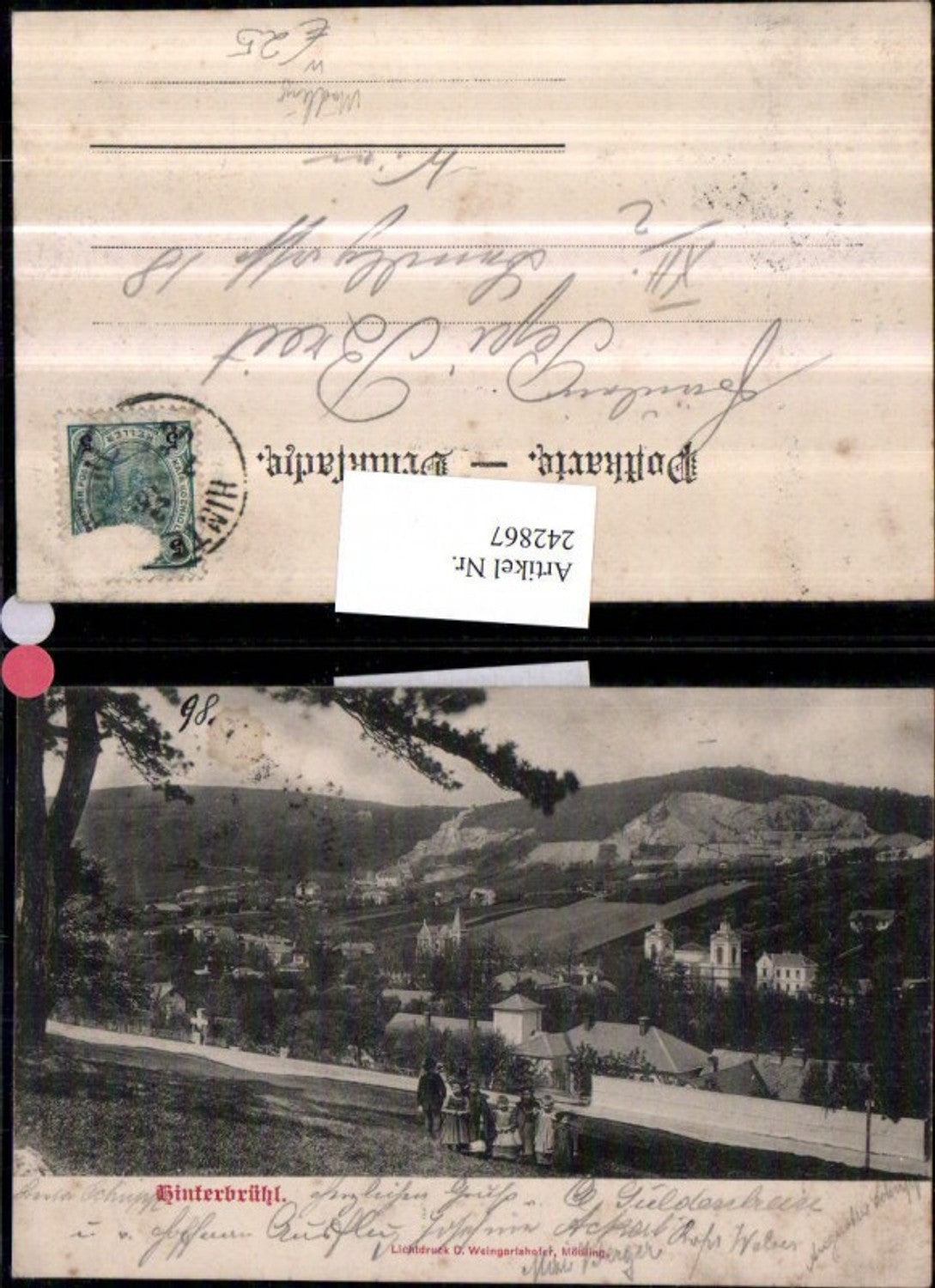 242867,Hinterbrühl Totale b. Mödling