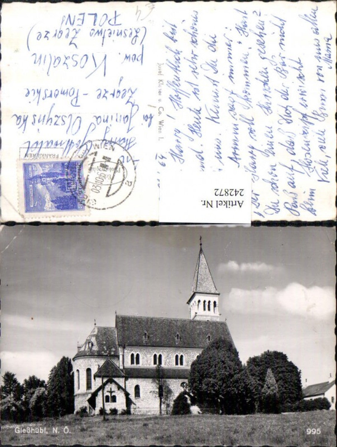 242872,Gießhübl Kirche b. Mödling