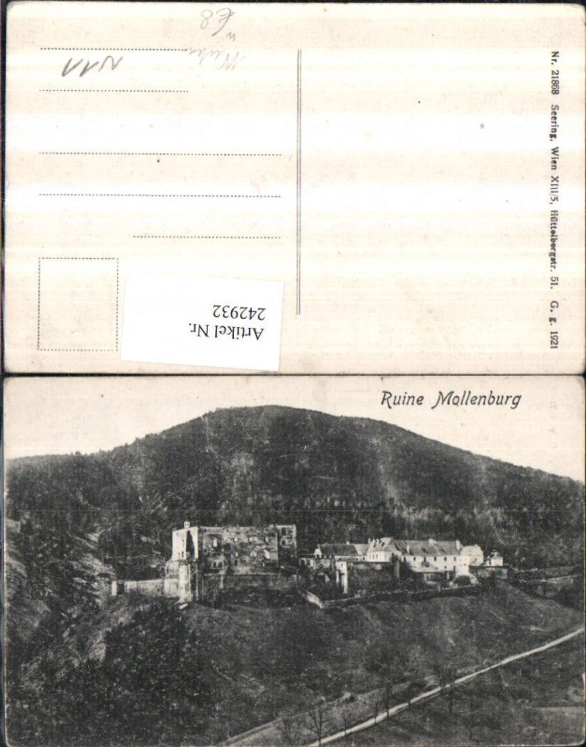 242932, Mollenburg ruins near Weiten