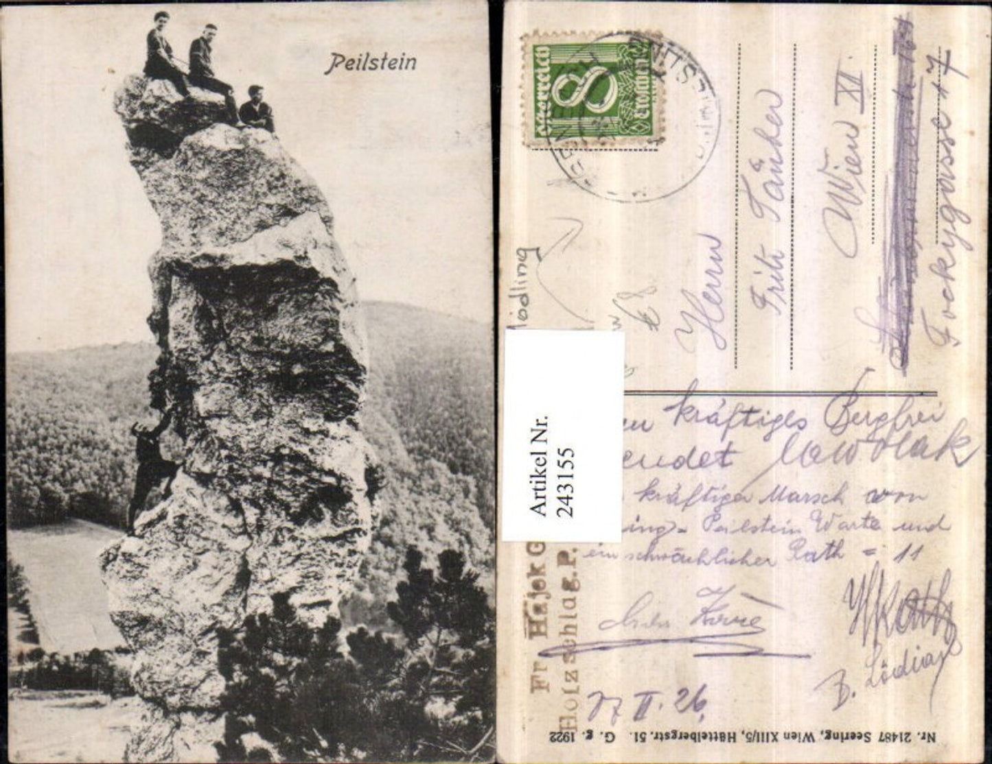 243155,Peilstein Felsen b. Weißenbach an d. Triesting