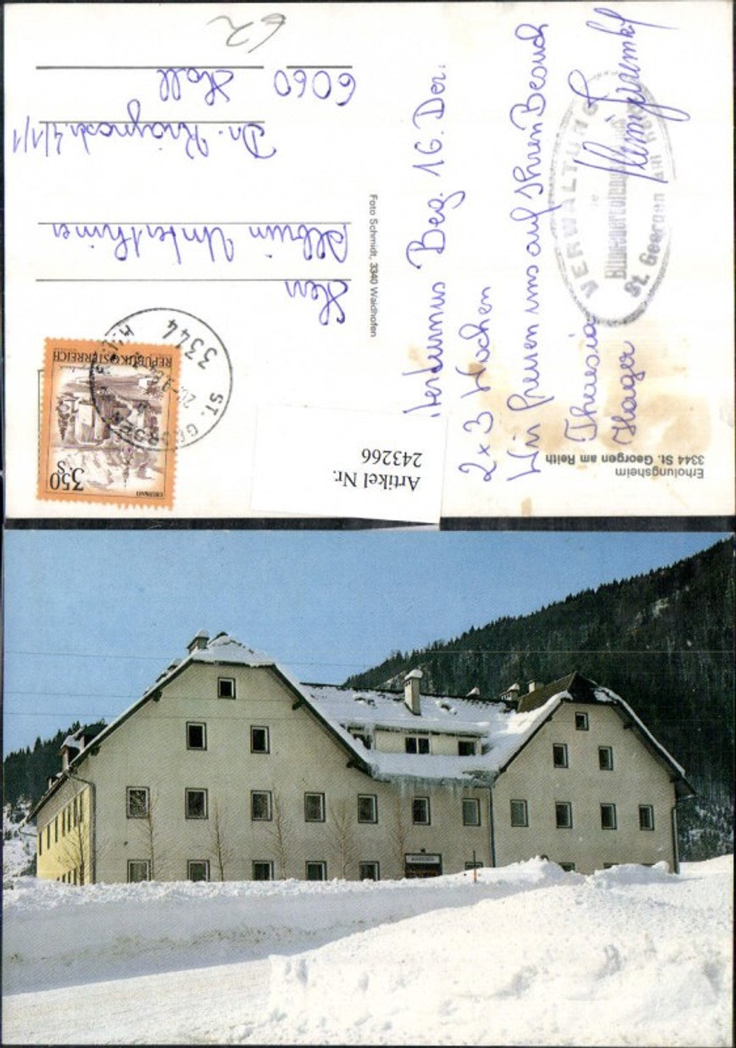 243266,St. Georgen am Reih Erholungsheim Winterbild