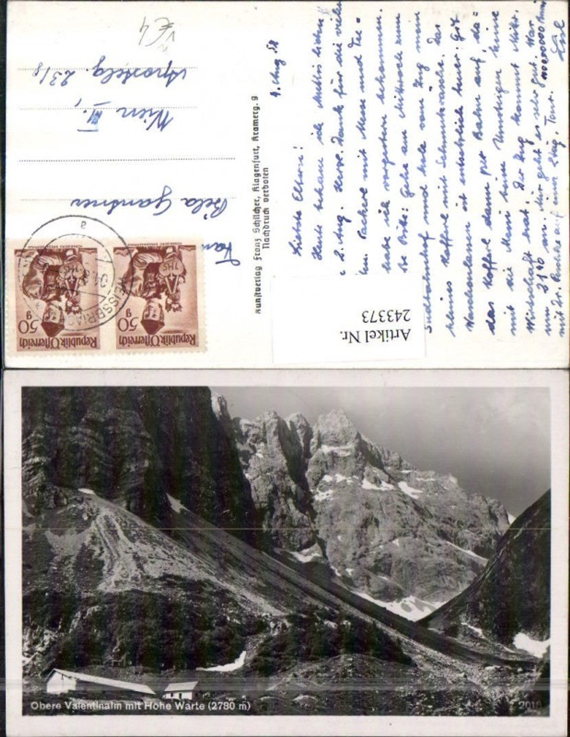 Alte Ansichtskarte – Old Postcard