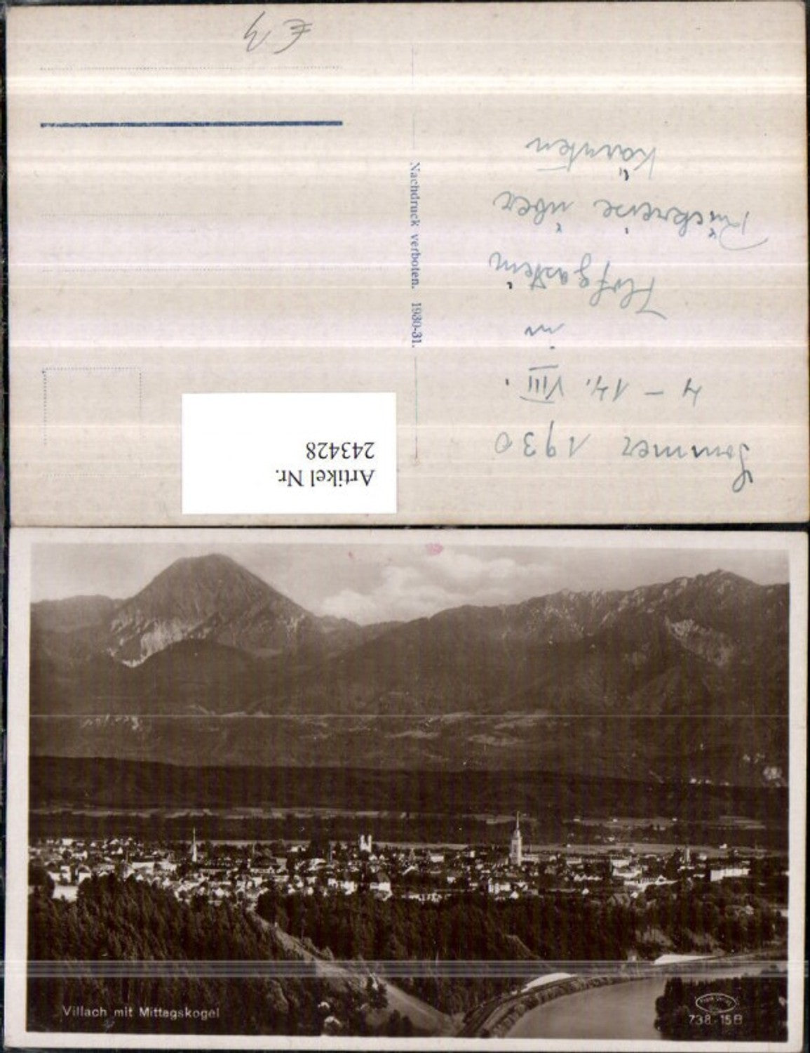 243428,Villach Totale m. Mittagskogel
