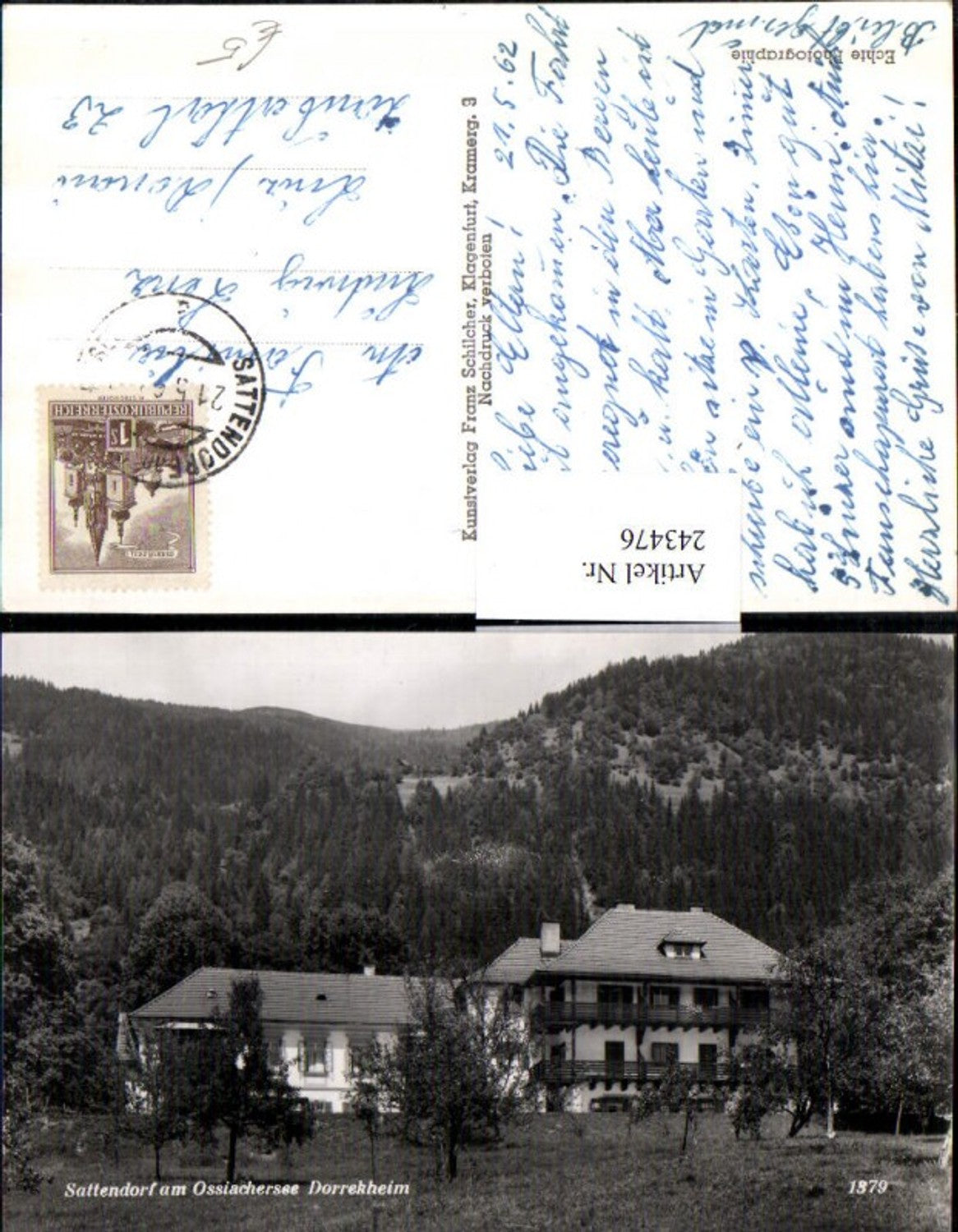 243476,Sattendorf am Ossiachersee Dorrekheim pub Franz Schilcher 1379