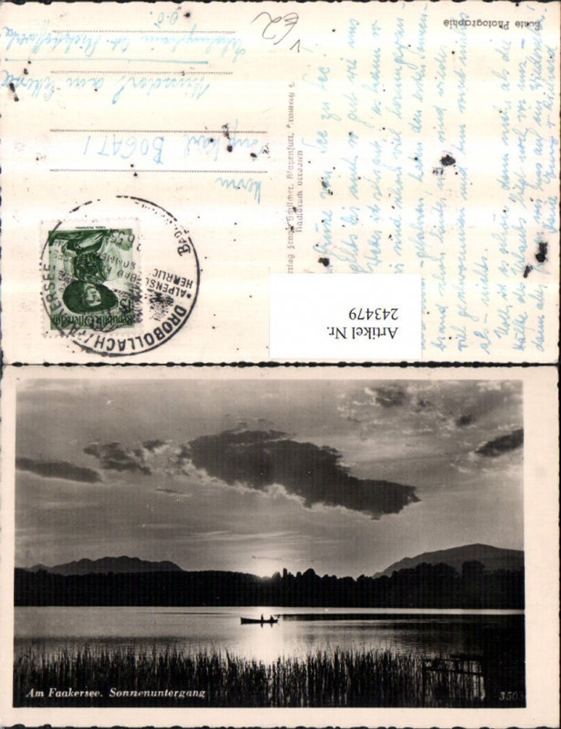 243479,Am Faakersee Sonnenuntergang Partie pub Franz Schilcher 3503