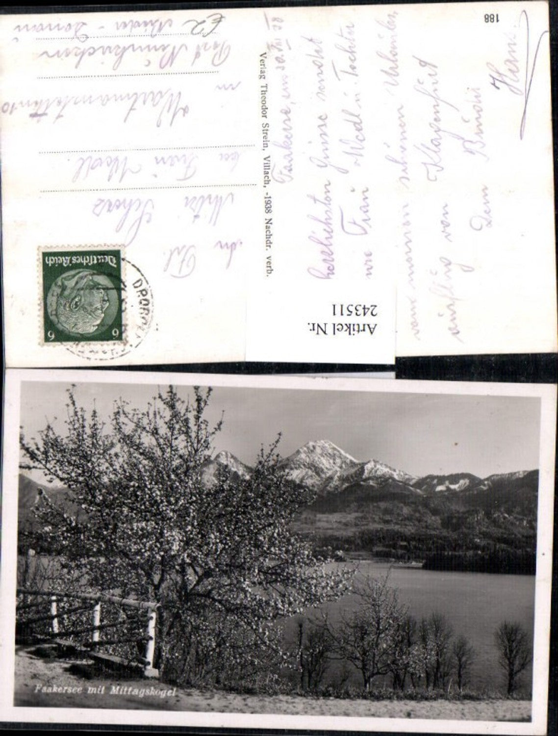 243511,Faakersee m. Mittagskogel Partie