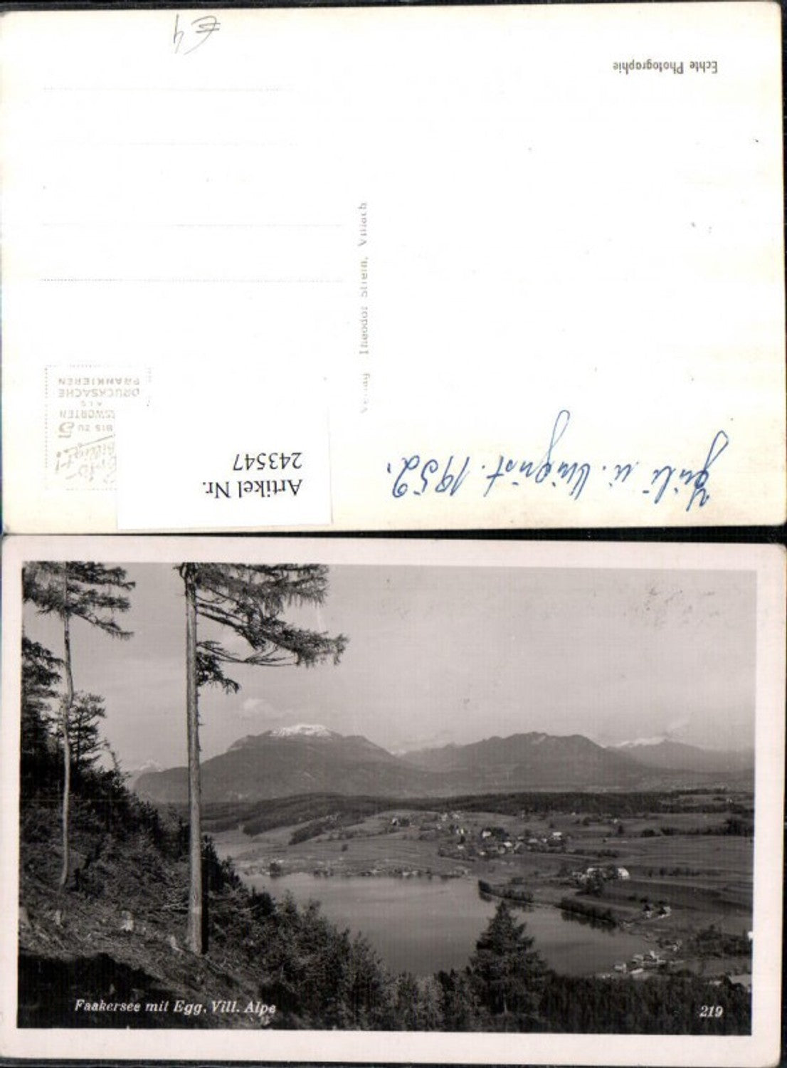 243547,Villacher Alpe Faakersee m. Egg