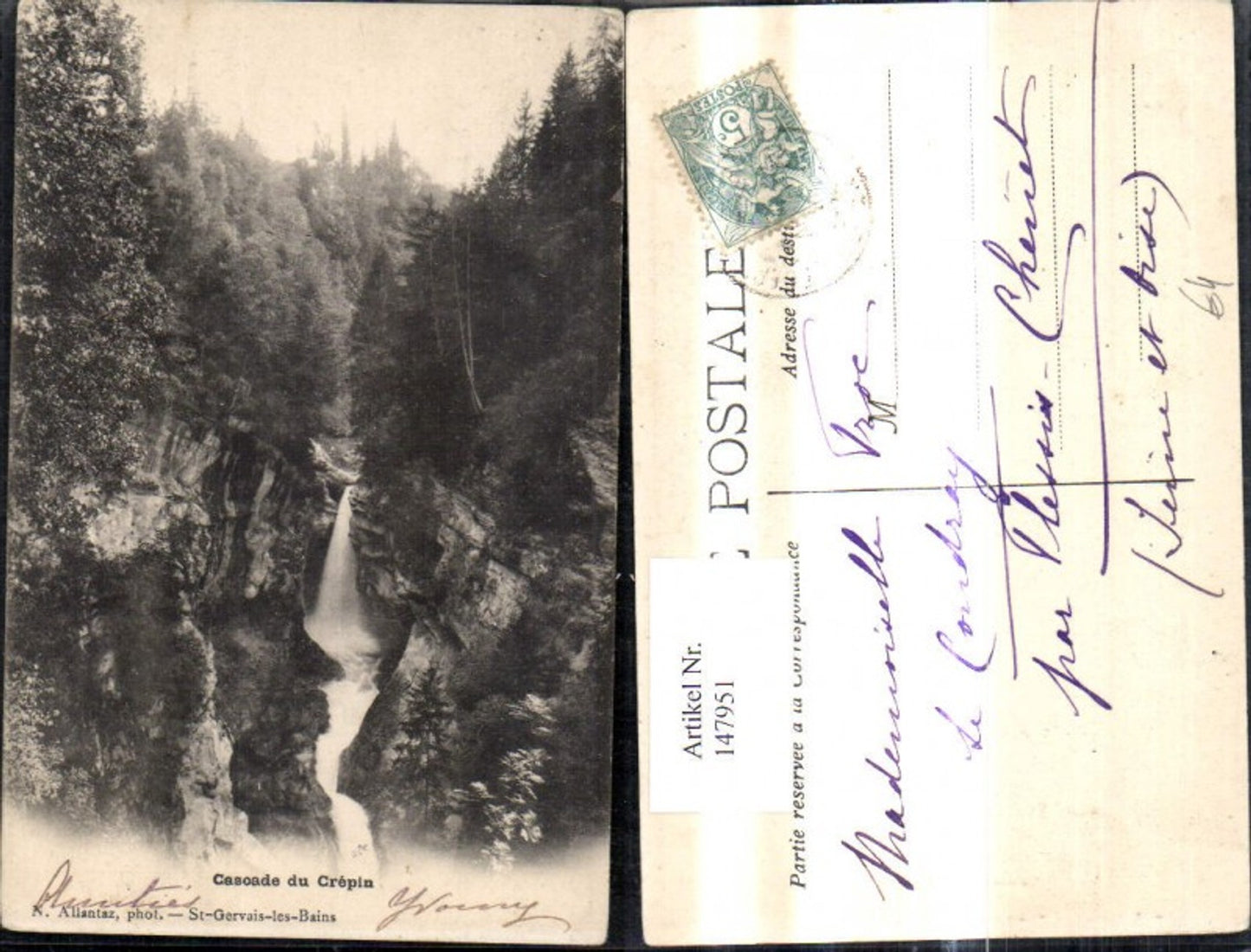 147951,Cascade du Crepin St Gervais les Bains Wasserfall