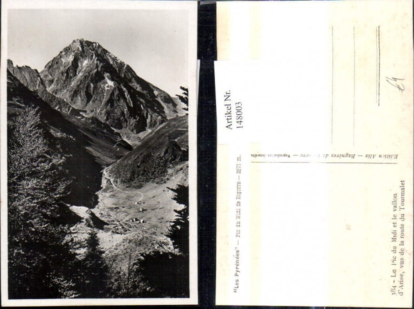 148003,Les Pyrenees Pic du Midi de Bigorre Bergkulisse