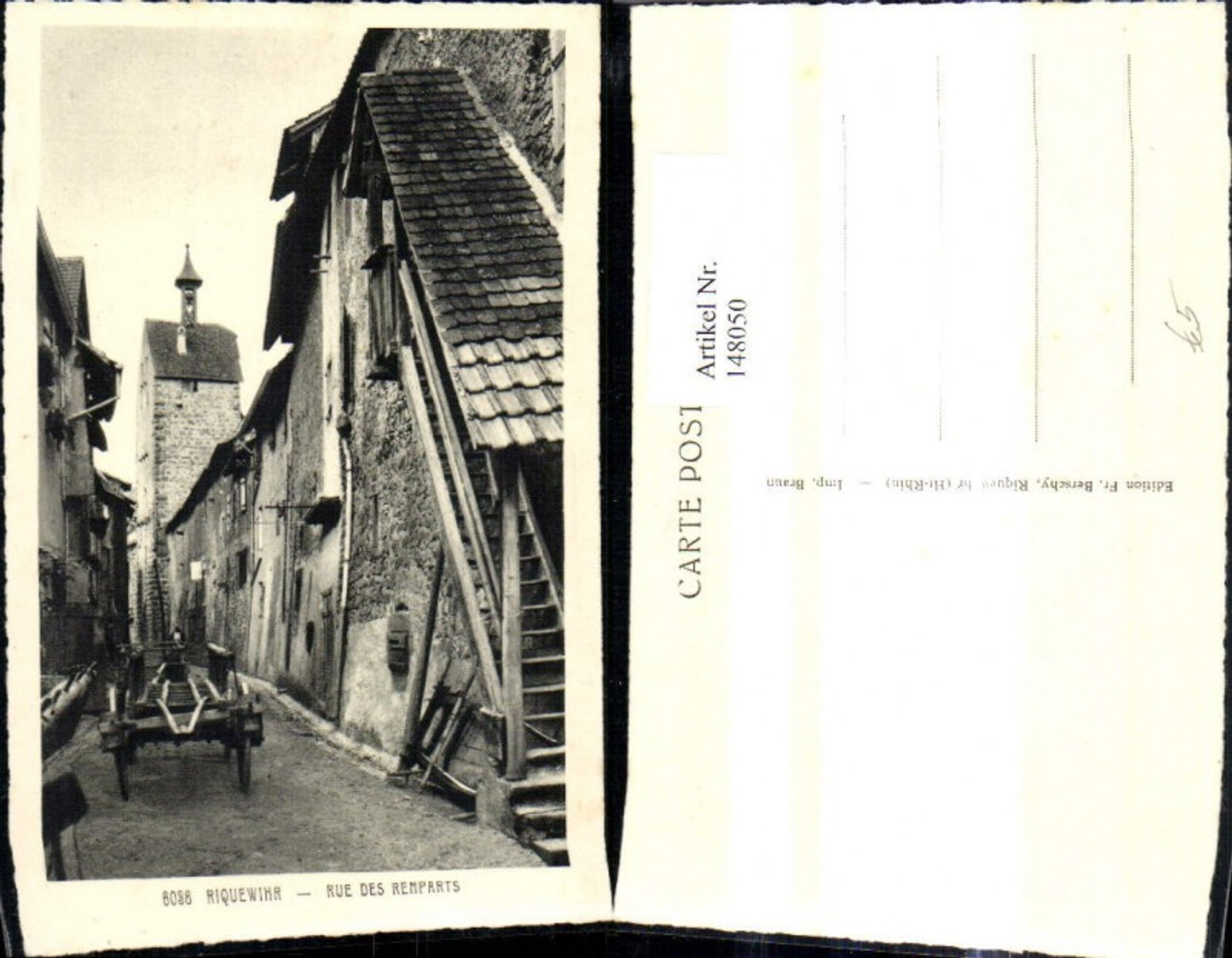 148050,Riquewihr Rue des Remparts Strassenansicht
