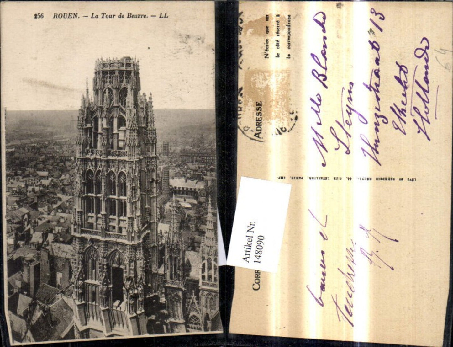 148090,Rouen La Tour de Beurre Turm Kirche
