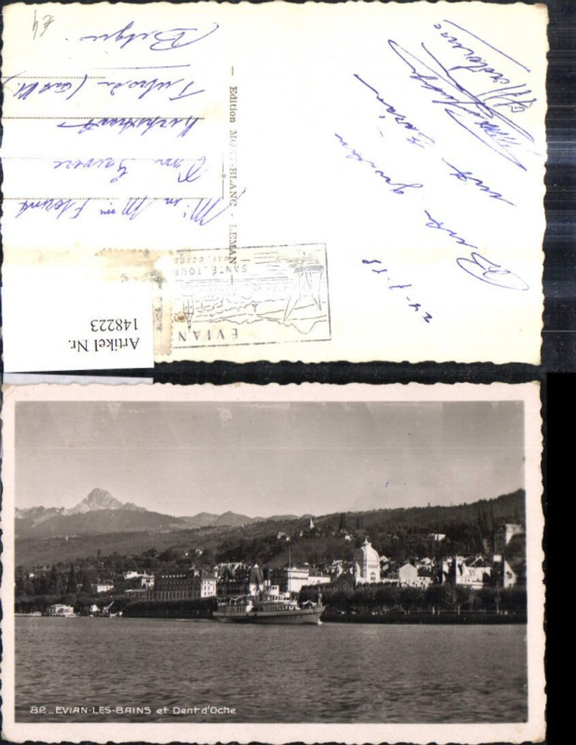 148223,Evian Les Bains et Dent d Oche Schiff Dampfer